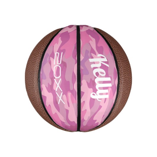 Giralrosa Camouflage Tarndruck Mini Mini Basketball (Vertikal)