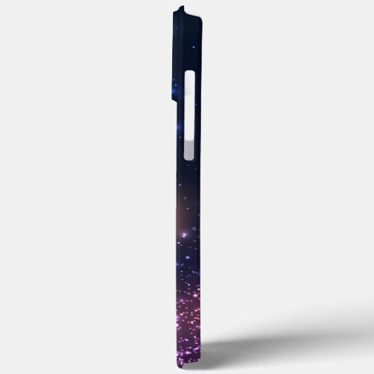 Giralrosa Glitzer Funkelnd Monogram Case-Mate iPhone Hülle (Rückseite / Links)