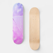 Giralrosa Glitzer Moderner Name personalisiert coo Skateboard (Vorderseite)