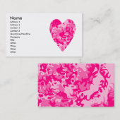 Giralrosa Herzgeschäft oder Visitenkarten Visitenkarte (Vorne/Hinten)