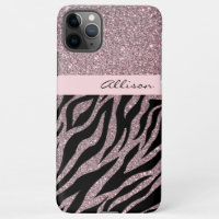 Giralrosa Personalisierter Name Zebra Print Rose G