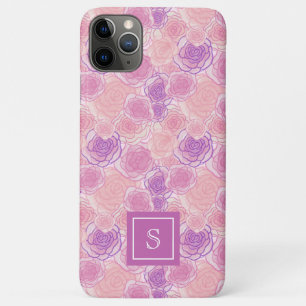 Giralrosa Retro Rose Floral Monogramm Case-Mate iPhone Hülle
