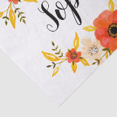 Giralrosa und weiße Schneeflocken Weihnachtsmuster Seidenpapier (Ausschnitt)