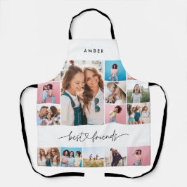 Giralscript Multi-Foto bester Freund, modern Schürze