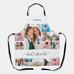 Giralscript Multi-Foto bester Freund, modern Schürze