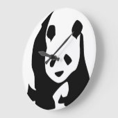 Girant Panda Round Wall Clock Große Wanduhr (Winkel)