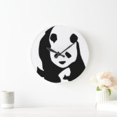 Girant Panda Round Wall Clock Große Wanduhr (Zuhause)