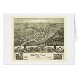 Girardville, panoramische Karte PAs - 1889