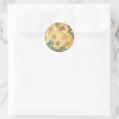 GIRASSOIS I RUNDER AUFKLEBER (Tasche)