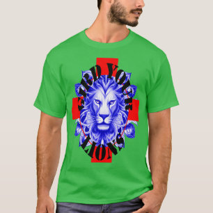 Gird Your Lions England Coach Spaß Idiom Blue Lion T-Shirt