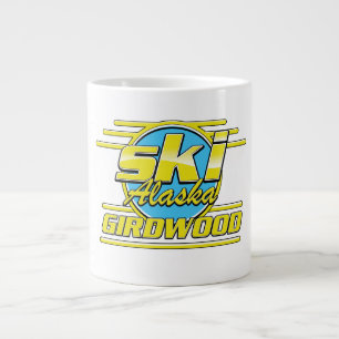 Girdwood Alaska 80er Ski-Logo Jumbo-Tasse