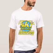 Girdwood Alaska 80er-SkigeLogo T-Shirt (Vorderseite)