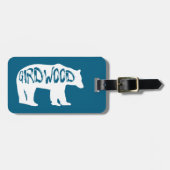 Girdwood Alaska Bear Gepäckanhänger (Vorderseite horizontal)