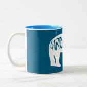 Girdwood Alaska Bear Zweifarbige Tasse (Links)