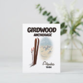 Girdwood-Verankerung Alaska Skiposter (Stehend Vorderseite)