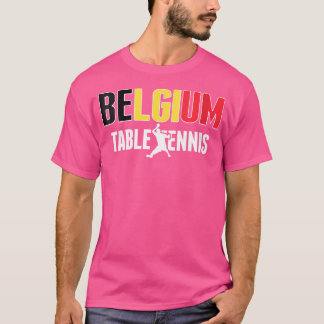 Girens Proud Belgium Tischtennis Lovers Jersey - T-Shirt