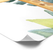 Girffe Safari Jungle Baby Kinderzimmer Print Poster (Ecke)