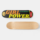 GIRIL POWER IN IHREM GESICHT 7 3/4" Skateboard Dec (Horizontal)