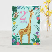 Girl-2. Geburtstagskarte Karte (Gelbe Blume)