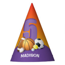 Girl 5th Birthday Sports Balls