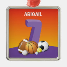 Girl 7. Geburtstag Sportbälle