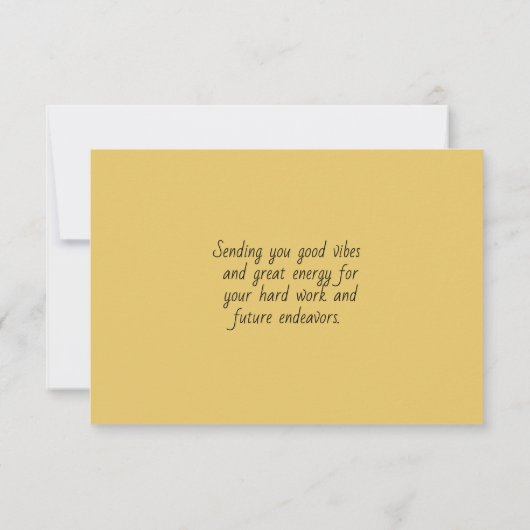 Girl Abschluss Glückwunsch (Rückseite)