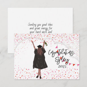 Girl Abschluss Glückwunsch