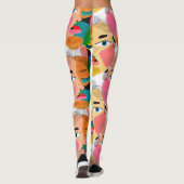 Girl abstrakt art leggings (Rückseite)