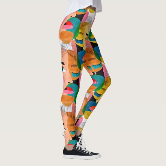 Girl abstrakt art leggings (Rechts)