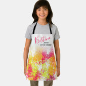 Girl Abstrakt Art Paint Name Kids Schürze (Insitu)