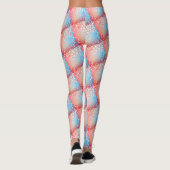Girl Abstrakt Heart Shape Funky Y2K Yoga Leggings (Rückseite)