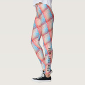 Girl Abstrakt Heart Shape Funky Y2K Yoga Leggings (Links)