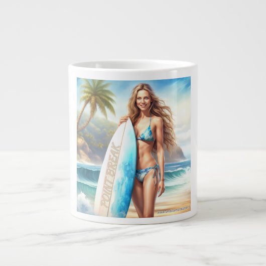 Girl Action Point Break Jumbo-Tasse (Vorderseite)