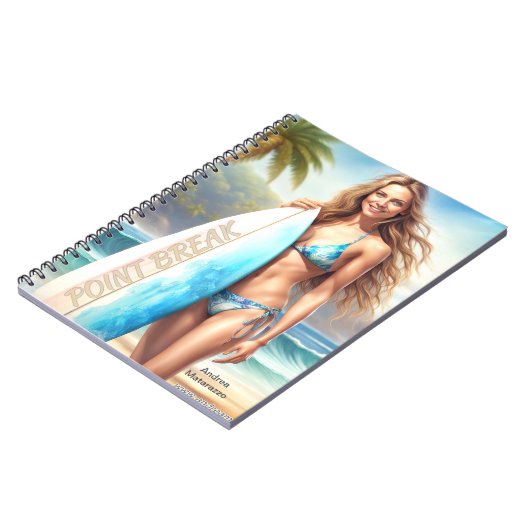 Girl Action Point Break Notizblock (Linke Seite)