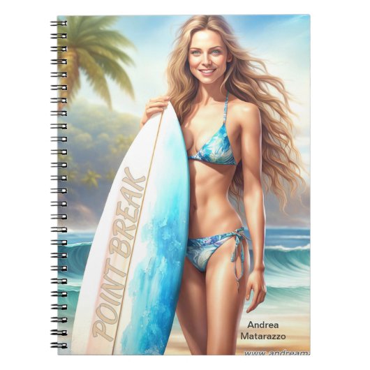 Girl Action Point Break Notizblock (Vorderseite)