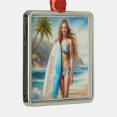 Girl Action Point Break Ornament Aus Metall (Rechts)