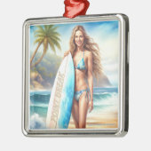 Girl Action Point Break Ornament Aus Metall (Links)