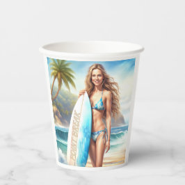 Girl Action Point Break Pappbecher