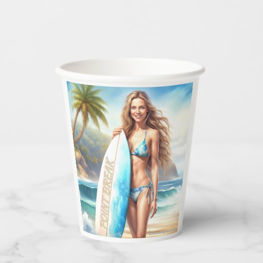 Girl Action Point Break Pappbecher (Vorderseite)