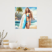 Girl Action Point Break Poster (Küche)