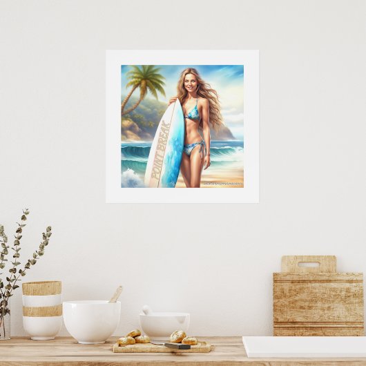 Girl Action Point Break Poster (Küche)