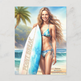 Girl Action Point Break Postkarte