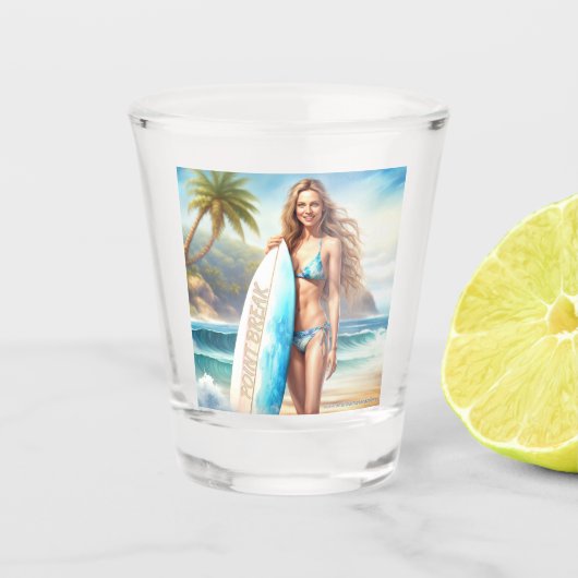 Girl Action Point Break Schnapsglas (Vorderseite)