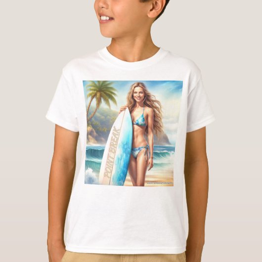 Girl Action Point Break T-Shirt (Vorderseite)