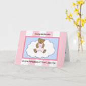 Girl Adoption Karte (Gelbe Blume)