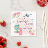 Girl Adventure ONEderful World 1. Erster Geburtsta Serviette (Beispiel)