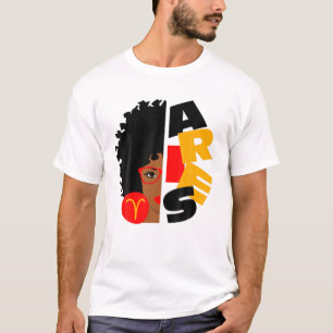 Girl Africa Girl Zodiac Signs Birthda T-Shirt