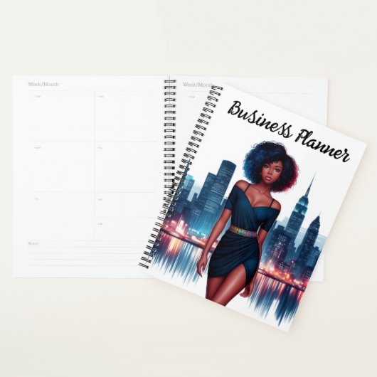 Girl African stylish Afro haar fashion business Planer (Anzeige)