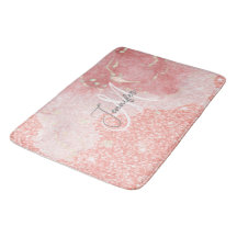 Girl Agate Pink Glitzer Blush Monogram