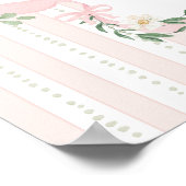 Girl Albern Goose Coquette Bow Baby Dusche Willkom Poster (Ecke)